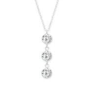 Picture of Silver CZ Earring, Pendant & Ring Set