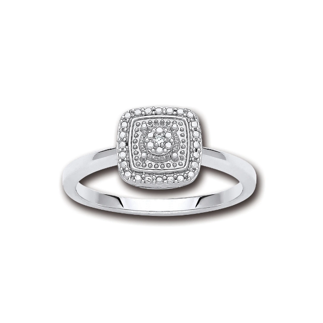 Picture of Silver Diamond Set Ring