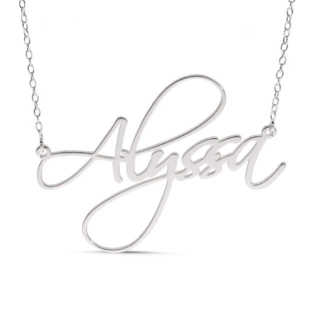 Picture of Silver Stylised Name Pendant