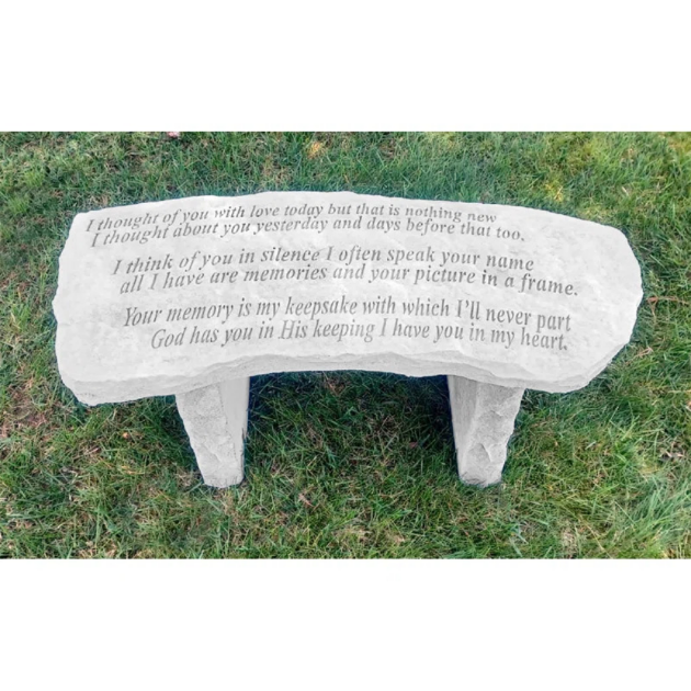 Picture of I Thought of You with Love Grave Bench