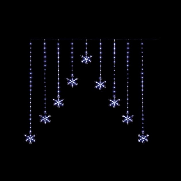 Picture of Snowflake Curtain LED's - White