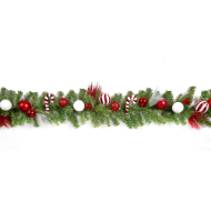 Picture of 1.8m Candy Cane Decorated Garland