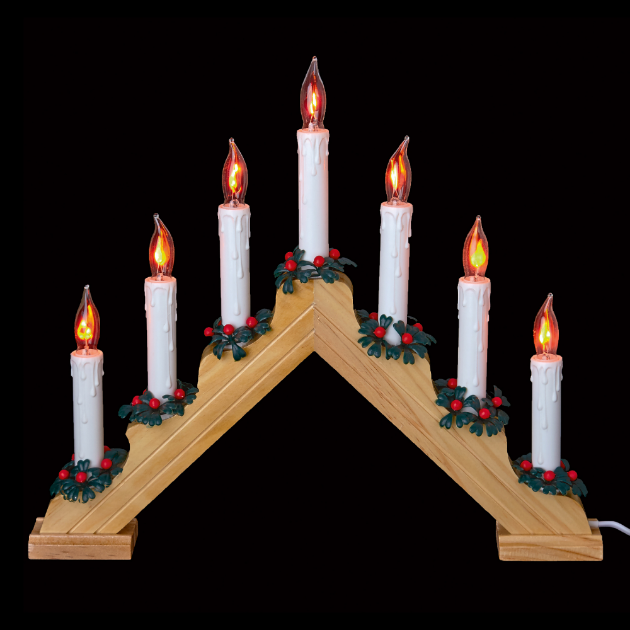 Picture of 39cm Flickering Pine Candlebridge