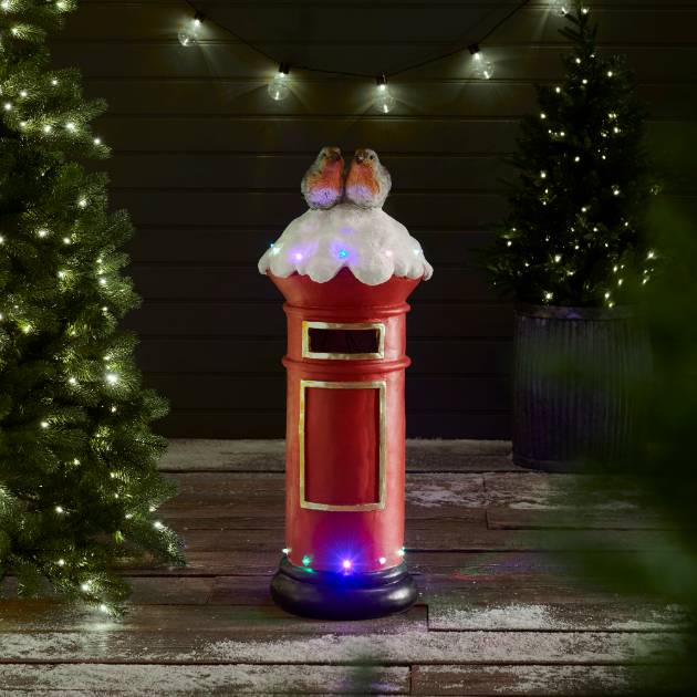 Picture of 100cm Letter Box With Robins & LED