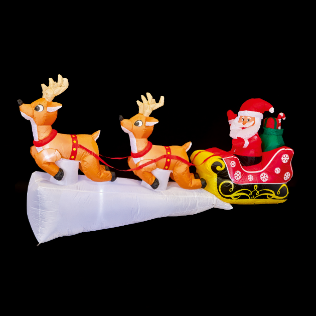 Picture of 2.4m Inflatable Santa and Sleigh