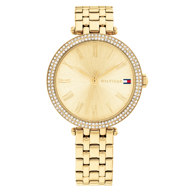 Picture of Tommy Ladies Gold Plated Crystal Bezel