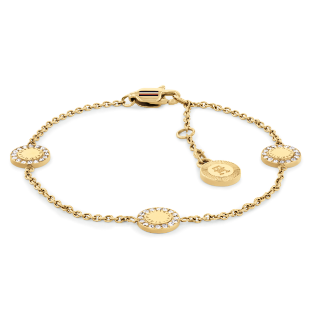 Picture of Tommy Gold Plated Mini Crystals Bracelet