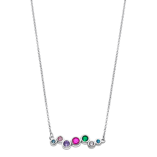 Picture of Lotus Multicolour CZ Necklet