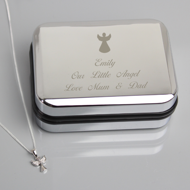 Picture of Personalised Angel Necklace & Box