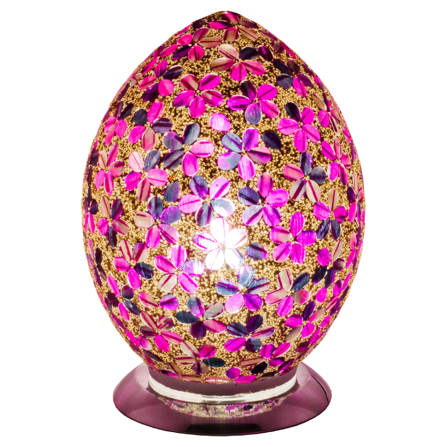 Picture of Mosaic Glass Egg Lamp