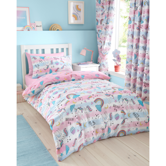 Picture of Dreamy Unicorns Duvet Set Single