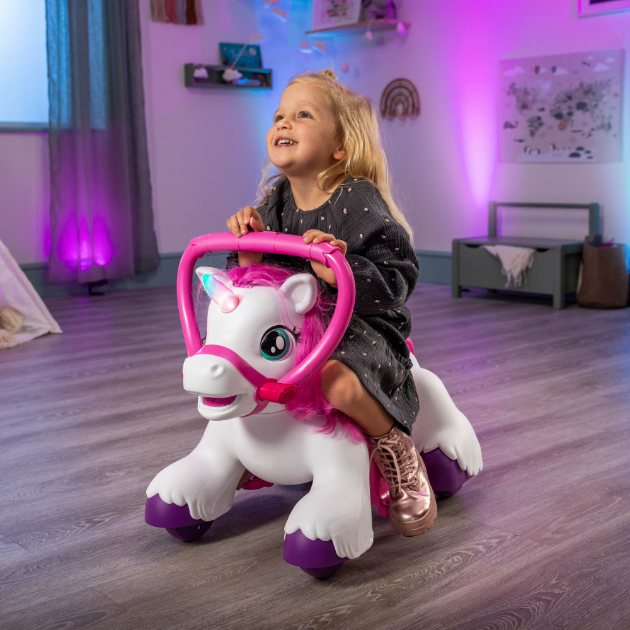 Picture of Xootz Magical Unicorn Ride-On - White