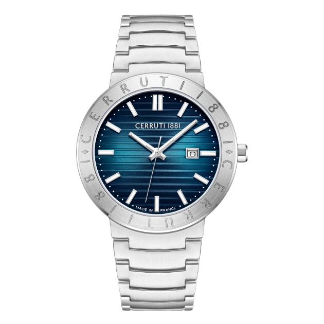 Picture of Cerruti 42mm Blue Dial Steel Watch