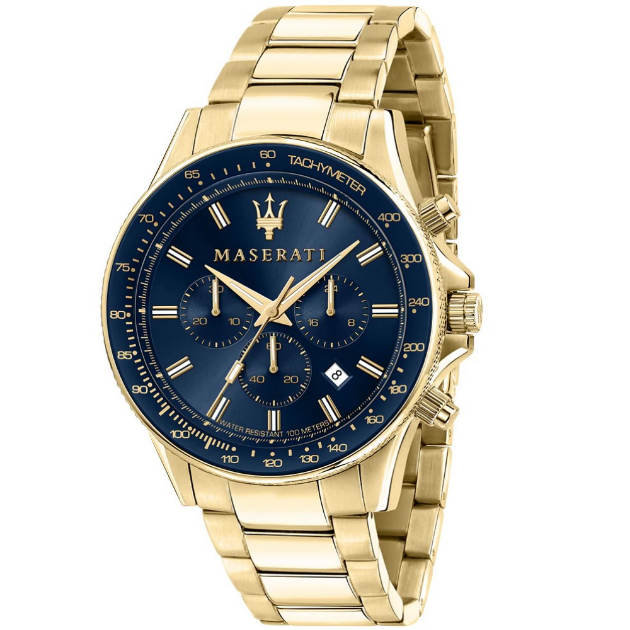 Picture of Maserati Gold Plated Chrono Watch