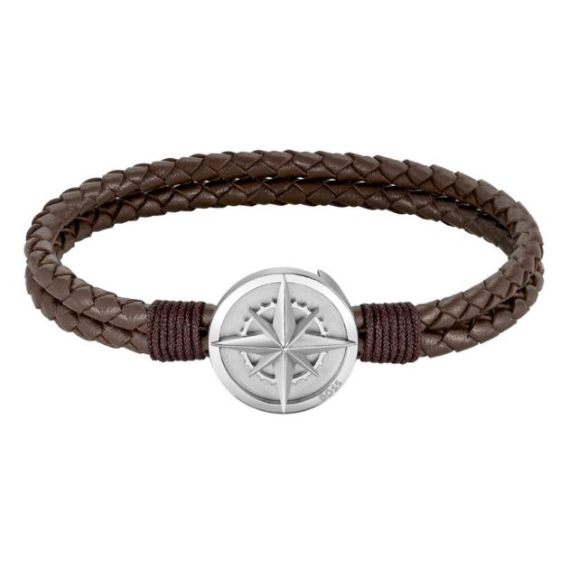 Picture of Boss Compass Point Leather Bracelet