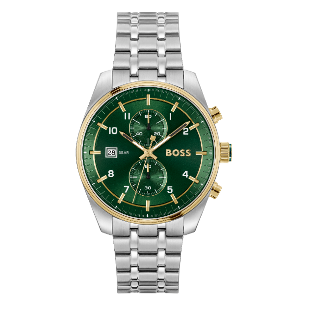 Picture of Boss Green Dial Multi Steel Watch