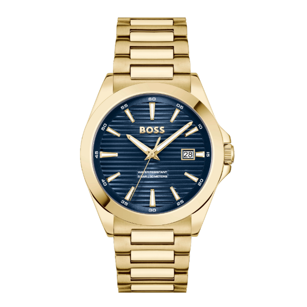 Picture of Boss Classic Gold Plated Blue Dial