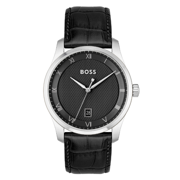 Picture of Boss Classic Black Dial, Leather Strap