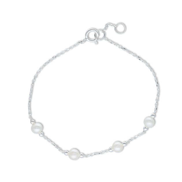 Picture of Silver Sim Pearl Bracelet