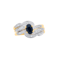 Picture of 9ct Gold Diamond, Triple Ring Set