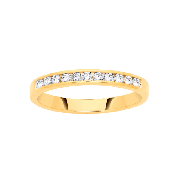 Picture of 9ct Gold 0.33ct Diamond Band Ring