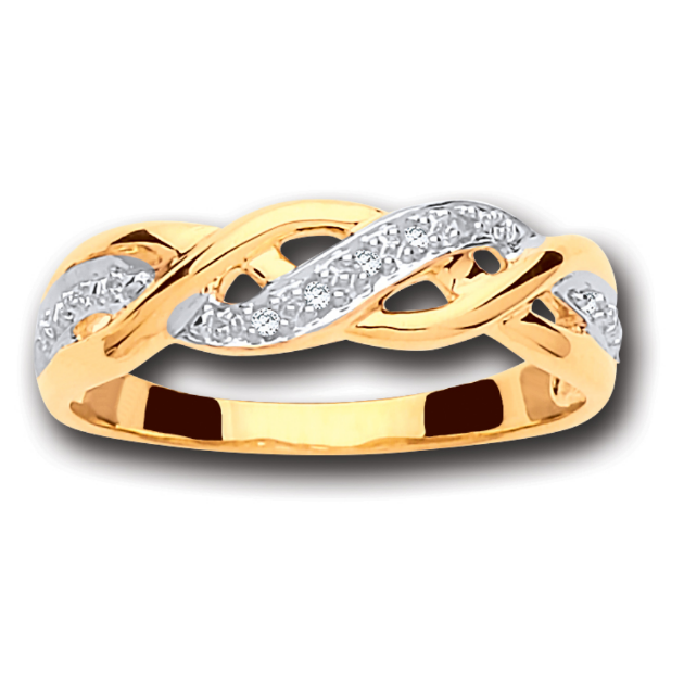 Picture of 9ct Gold Twist Band Ring