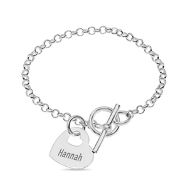 Picture of Silver T-Bar Bracelet 