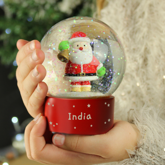 Picture of Personalised Santa Snow Globe