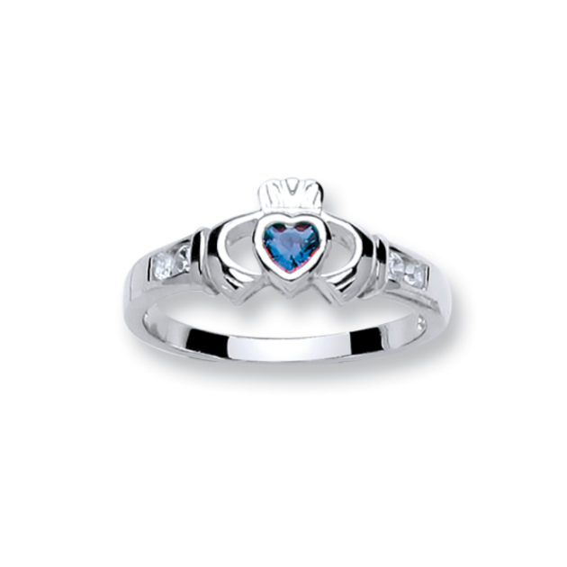 Picture of Cáilin Claddagh Birthstone Ring