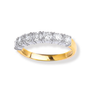 Picture of All CZ Set Half Eternity Ring