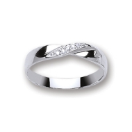 Picture of 9ct Twist Gold Diamond Set Ring