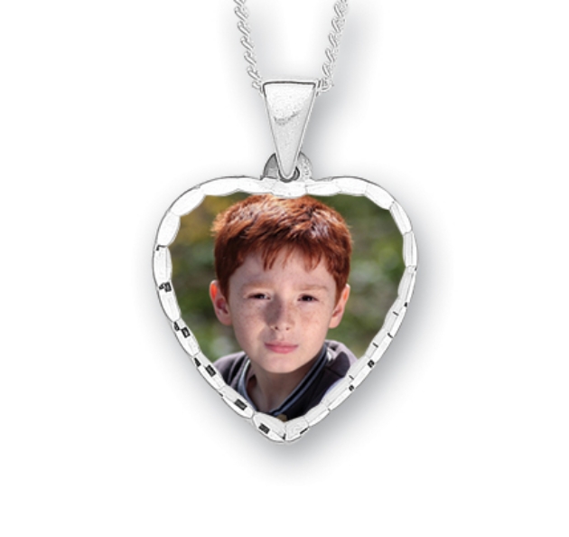 Picture of Silver Heart Photo Pendant 