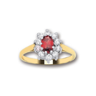 Picture of ROYAL OVAL CZ CLUSTER RING