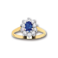 Picture of ROYAL OVAL CZ CLUSTER RING