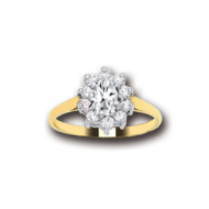 Picture of ROYAL OVAL CZ CLUSTER RING